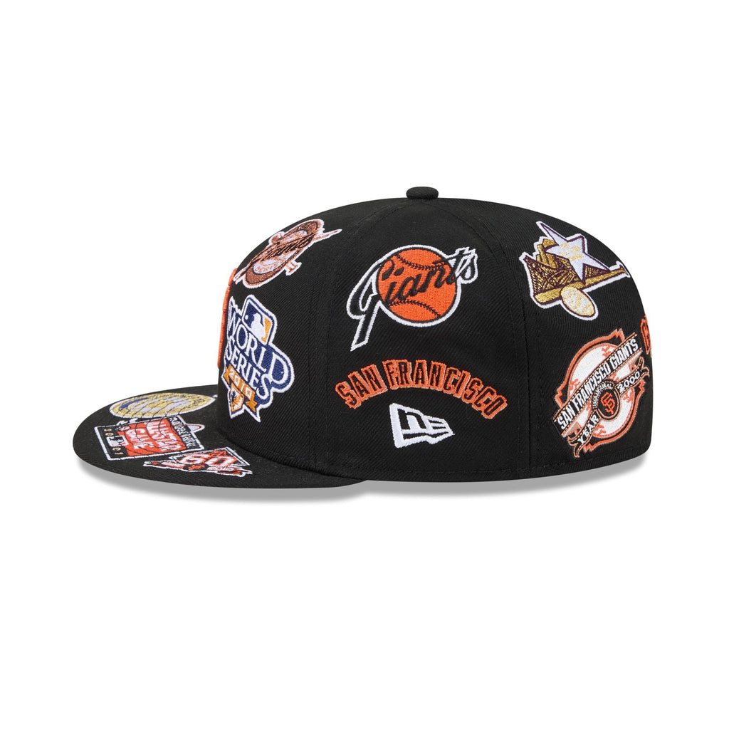 San Francisco Giants MLB All Over Patch 59FIFTY Fitted New Era Official Team Hat Sports Fan Cap Official MLB Team Hat Baseball Fan Cap