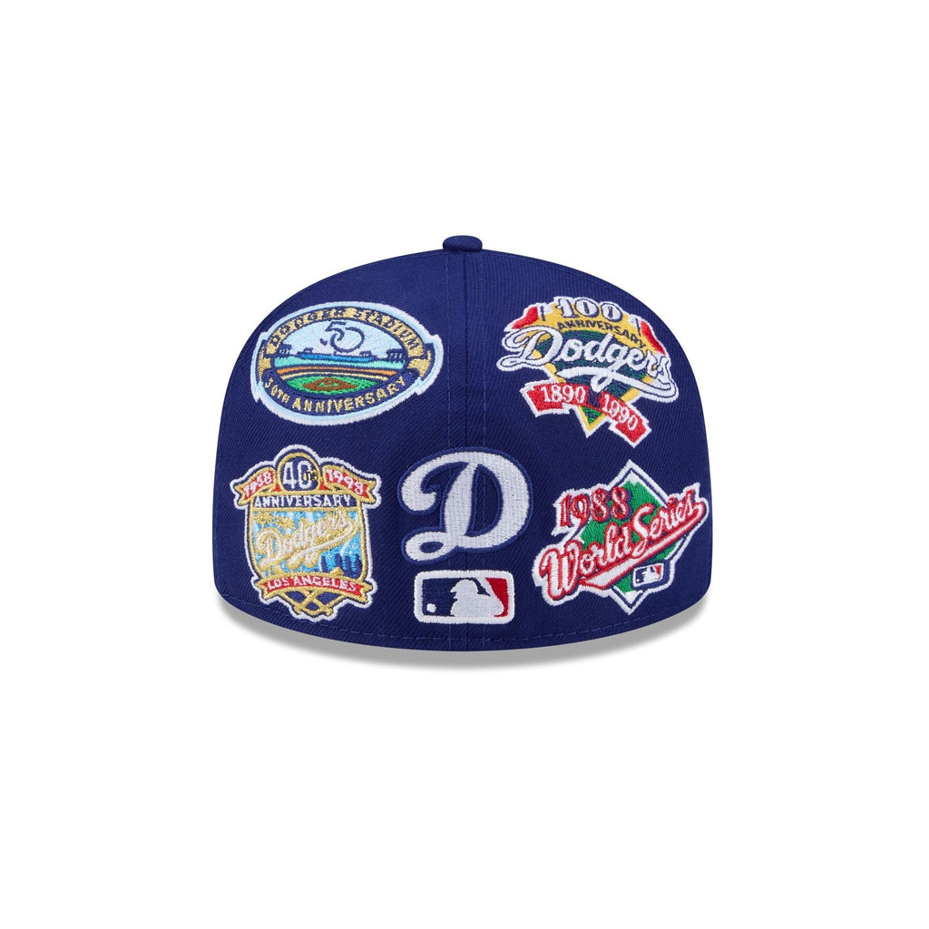 Los Angeles Dodgers MLB All Over Patch 59FIFTY New Era Fitted Official Team Hat Sports Fan Cap Official MLB Team Hat Baseball Fan Cap