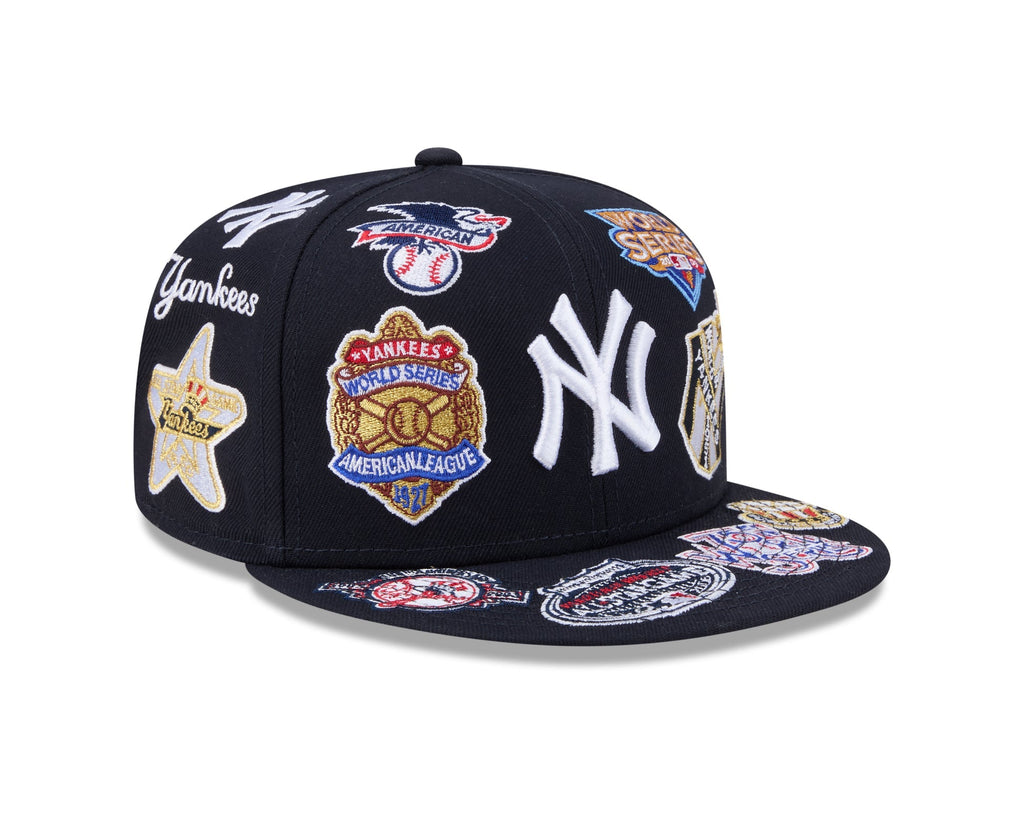 New York Yankees MLB All Over Patch 59FIFTY New Era Official Team Hat Sports Fan Cap Official MLB Team Hat Baseball Fan Cap