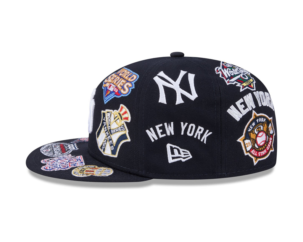 New York Yankees MLB All Over Patch 59FIFTY New Era Official Team Hat Sports Fan Cap Official MLB Team Hat Baseball Fan Cap