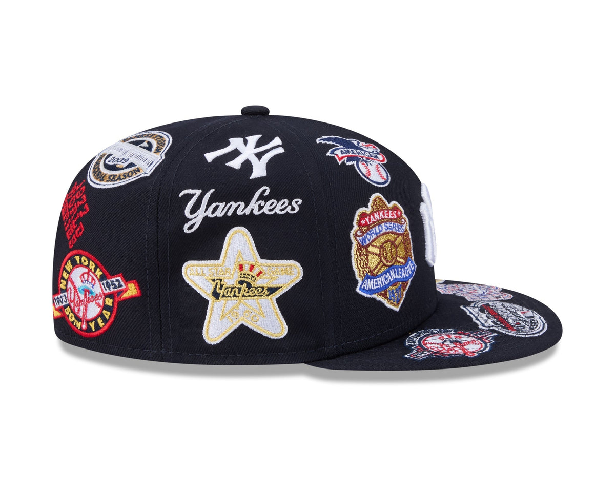 New York Yankees MLB All Over Patch 59FIFTY New Era Official Team Hat Sports Fan Cap Official MLB Team Hat Baseball Fan Cap