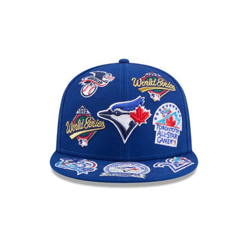 Toronto Blue Jays MLB All Over Patch 59FIFTY New Era Official Team Hat Sports Fan Cap Official MLB Team Hat Baseball Fan Cap