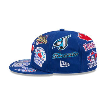 Toronto Blue Jays MLB All Over Patch 59FIFTY New Era Official Team Hat Sports Fan Cap Official MLB Team Hat Baseball Fan Cap