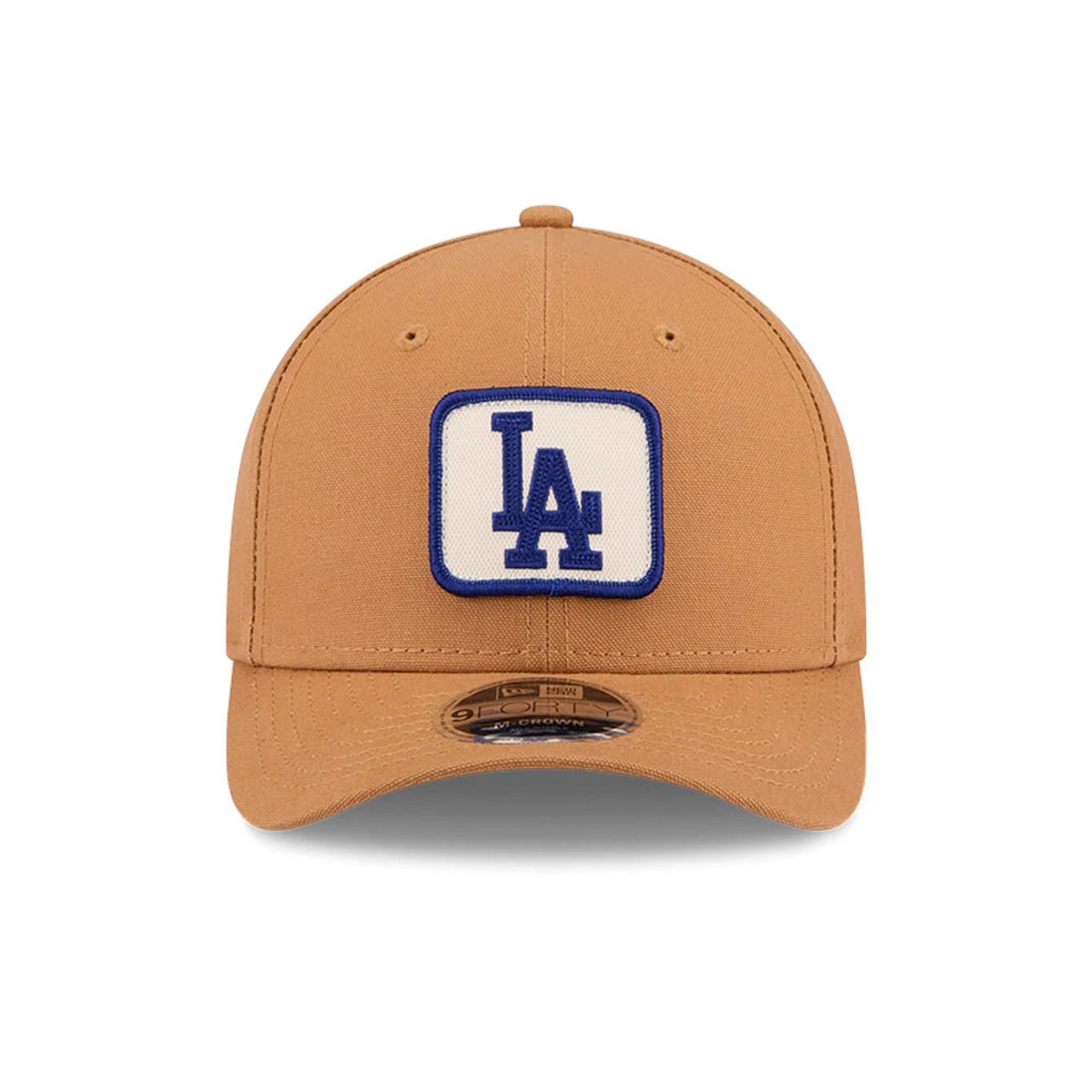 Los Angeles Dodgers MLB Team Choice 9FORTY M-Crown Strapback New Era Brown Official Team Hat Sports Fan Cap Official MLB Team Hat Baseball Fan Cap
