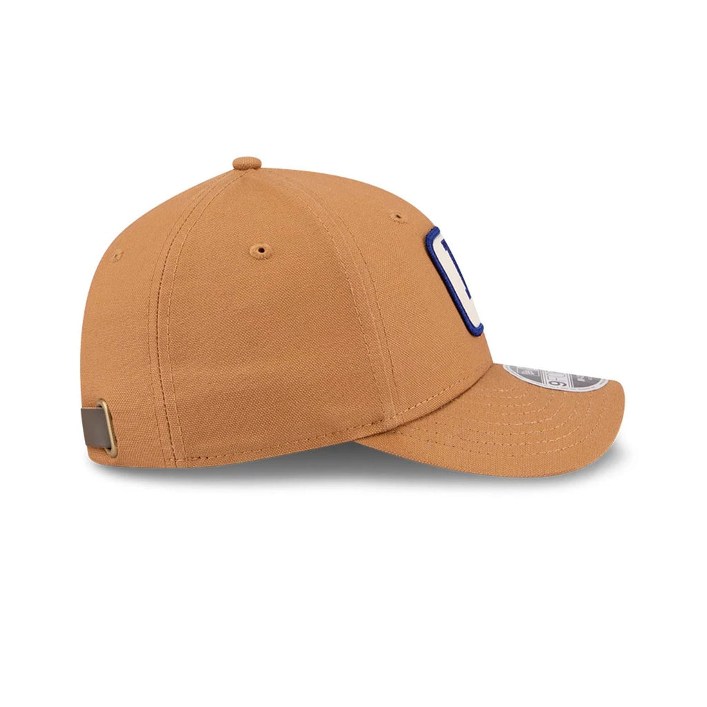 Los Angeles Dodgers MLB Team Choice 9FORTY M-Crown Strapback New Era Brown Official Team Hat Sports Fan Cap Official MLB Team Hat Baseball Fan Cap