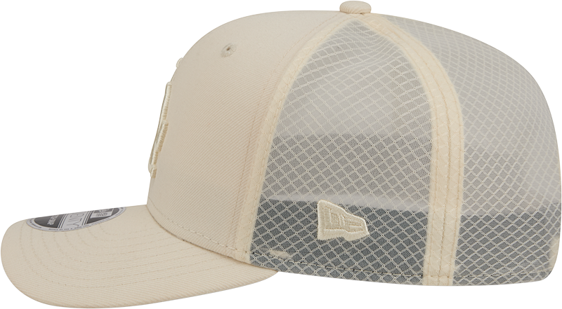 Men s Los Angeles Dodgers New Era Light Beige Color Pack 9SEVENTY Trucker Adjustable Hat Official Team Hat Sports Fan Cap Official MLB Team Hat