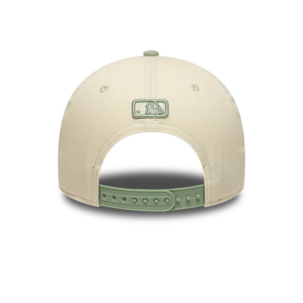 Los Angeles Dodgers MLB 9FORTY M-Crown New Era Cream Green Official Team Hat Sports Fan Cap Official MLB Team Hat Baseball Fan Cap