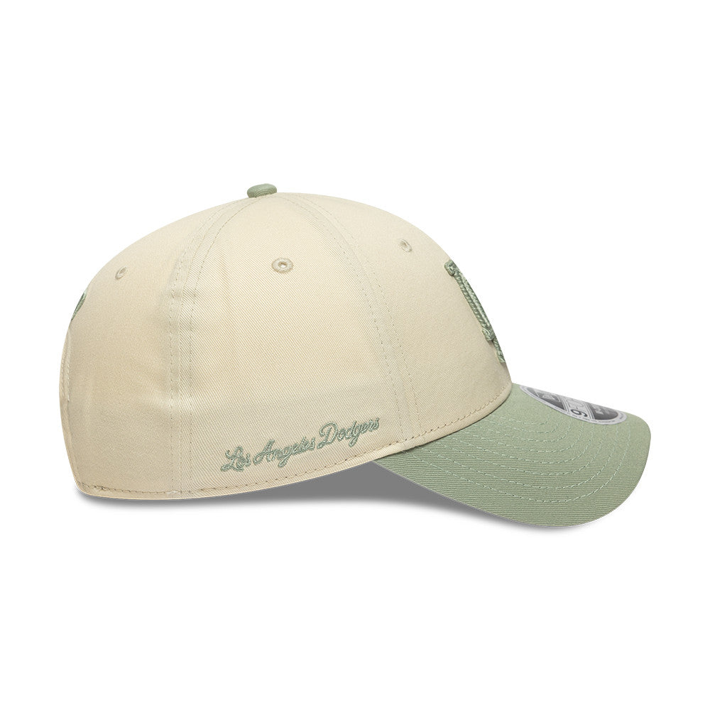 Los Angeles Dodgers MLB 9FORTY M-Crown New Era Cream Green Official Team Hat Sports Fan Cap Official MLB Team Hat Baseball Fan Cap