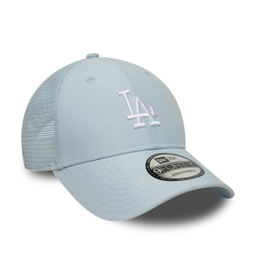 Los Angeles Dodgers MLB Homefield 9FORTY Snapback Trucker Light Blue Official Team Hat Sports Fan Cap Official MLB Team Hat Baseball Fan Cap