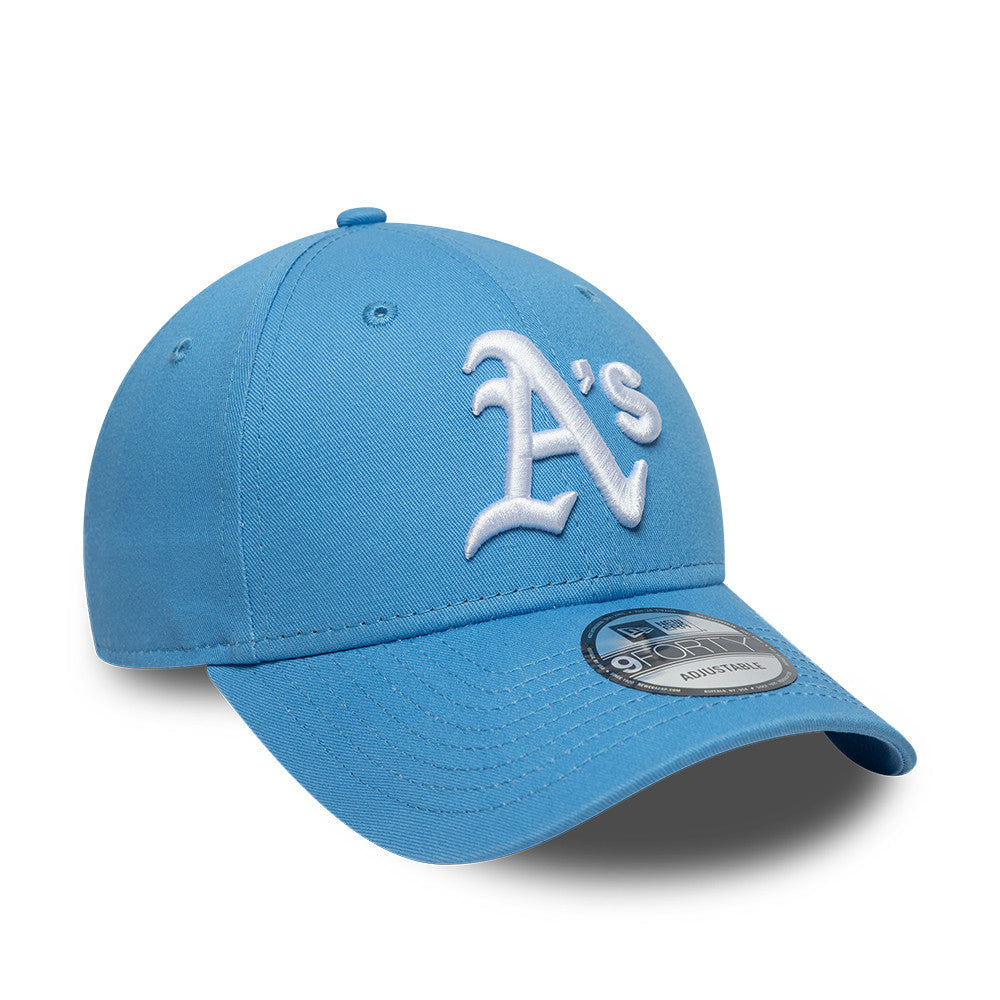 Oakland Athletics MLB League Essential 9FORTY Strapback New Era Blue Official Team Hat Sports Fan Cap Official MLB Team Hat Baseball Fan Cap