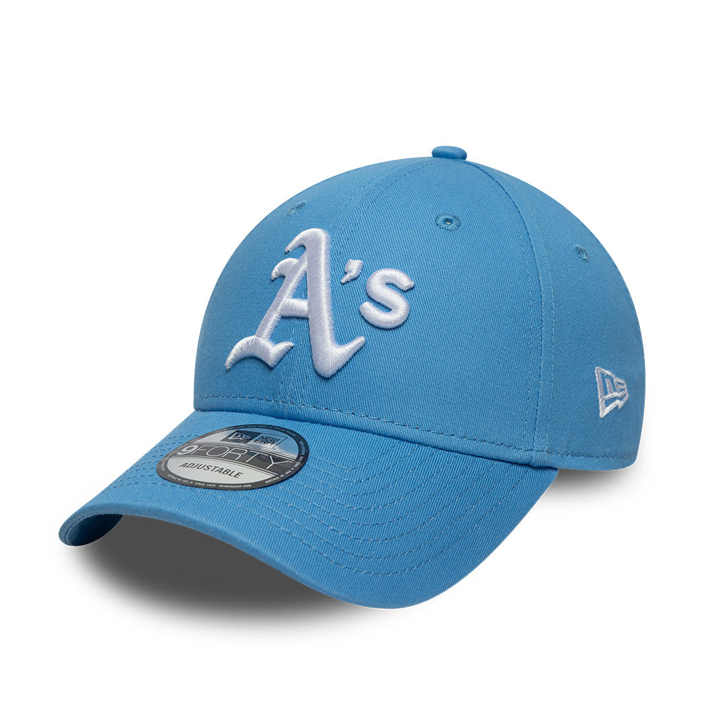 Oakland Athletics MLB League Essential 9FORTY Strapback New Era Blue Official Team Hat Sports Fan Cap Official MLB Team Hat Baseball Fan Cap