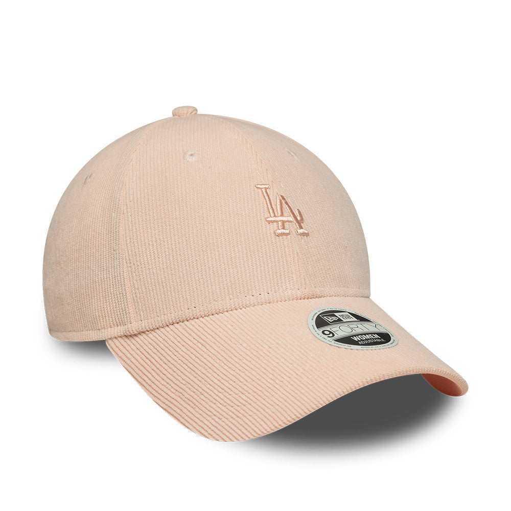 Los Angeles Dodgers MLB Mini Cord 9FORTY Women Strapback New Era Pink Official Team Hat Sports Fan Cap Official MLB Team Hat Baseball Fan Cap
