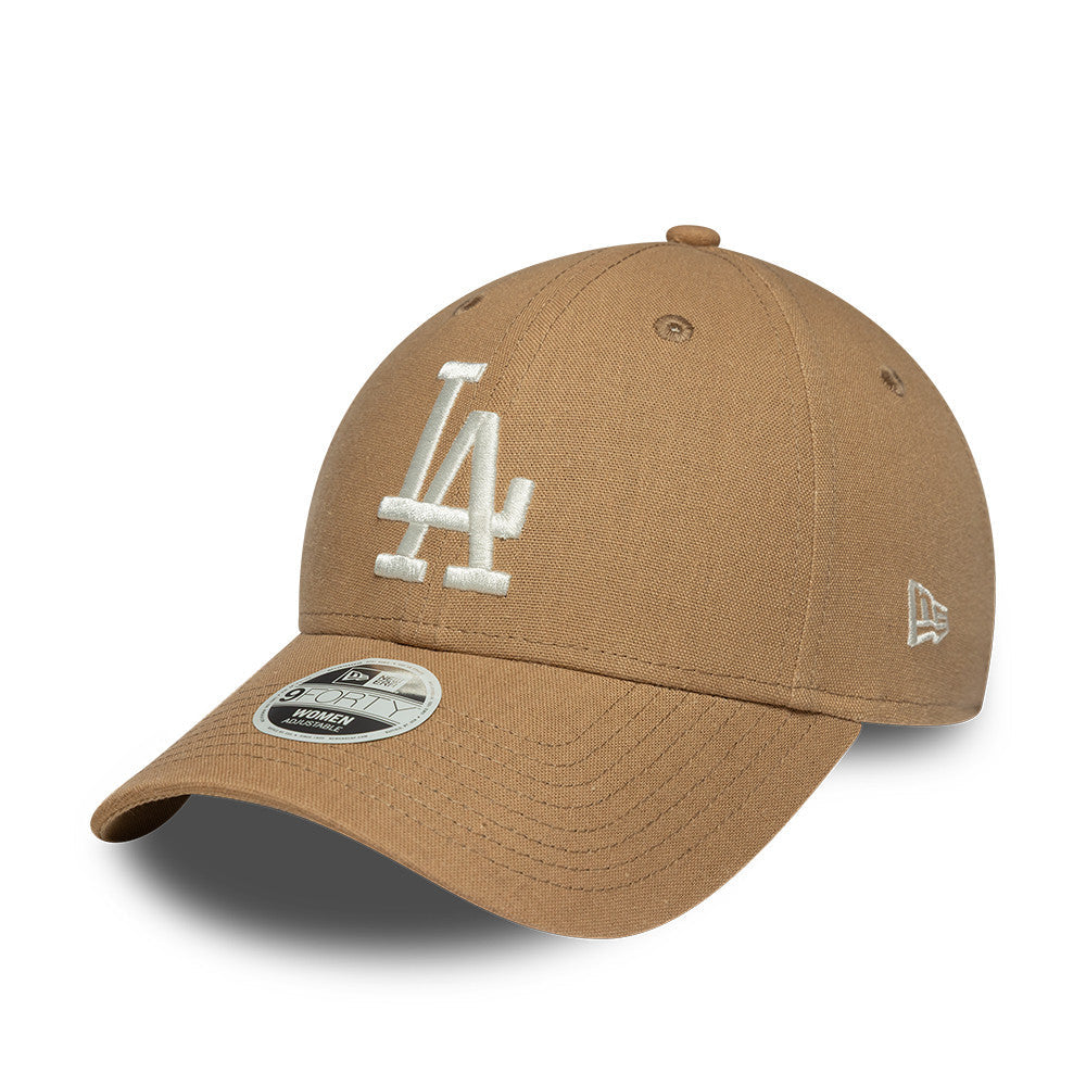 Los Angeles Dodgers MLB Linnen 9FORTY Women Strapback Snapback New Era Official Team Hat Sports Fan Cap Official MLB Team Hat Baseball Fan Cap