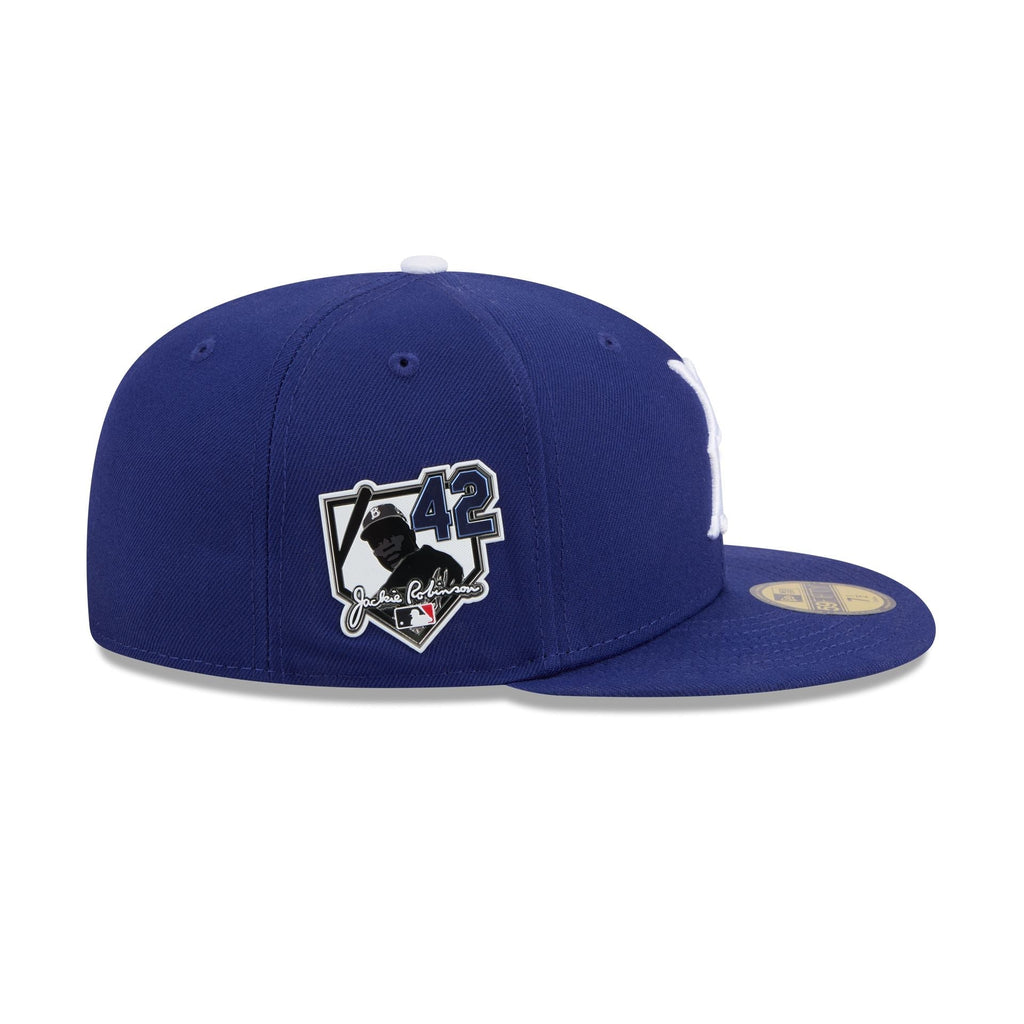 Brooklyn Dodgers Jackie Robinson Day 2026 MLB 59FIFTY New Era Blue Official Team Hat Sports Fan Cap Official MLB Team Hat Baseball Fan Cap