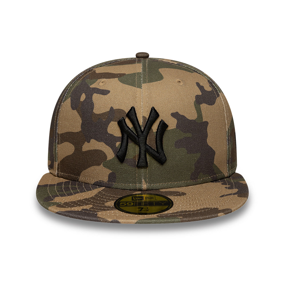New York Yankees MLB 59FIFTY Fitted New Era Camo Official Team Hat Sports Fan Cap Official MLB Team Hat Baseball Fan Cap