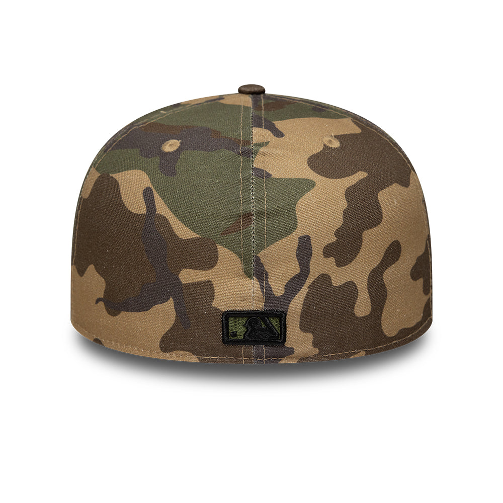 New York Yankees MLB 59FIFTY Fitted New Era Camo Official Team Hat Sports Fan Cap Official MLB Team Hat Baseball Fan Cap