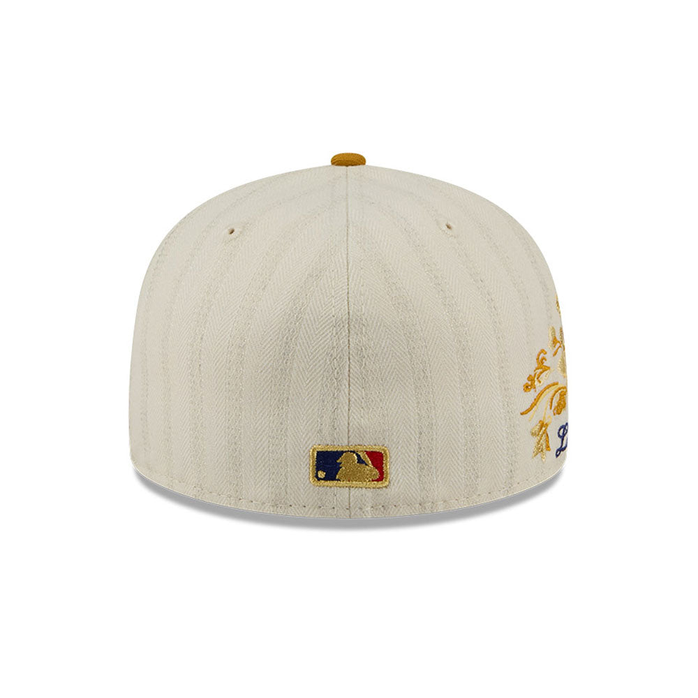 Los Angeles Dodgers MLB 5950Day New Era Cream Gold Official Team Hat Sports Fan Cap Official MLB Team Hat Baseball Fan Cap
