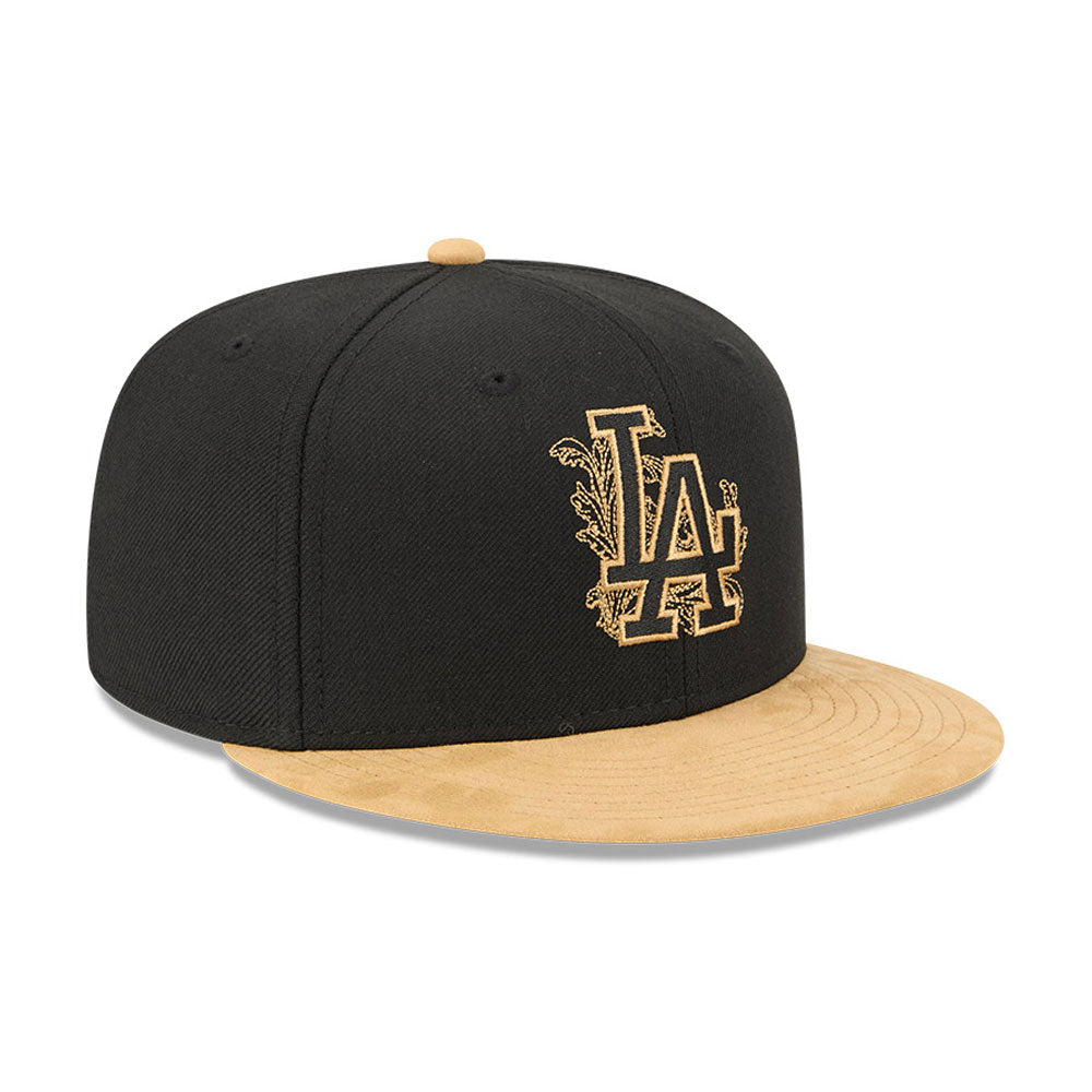 Los Angeles Dodgers MLB 5950Day New Era Black Gold Official Team Hat Sports Fan Cap Official MLB Team Hat Baseball Fan Cap