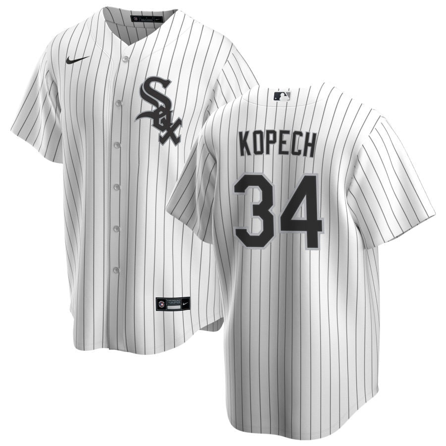 NIKE Men s Michael Kopech Chicago White Sox White Home Premium Stitch Replica Jersey Official Team Jersey Sports Fan Apparel Official MLB Team Jersey