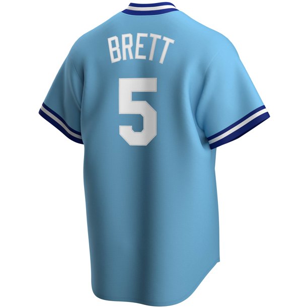 Men s Kansas City Royals George Brett Nike Light Blue Road Cooperstown Collection Team Jersey Official Team Jersey Sports Fan Apparel Official MLB