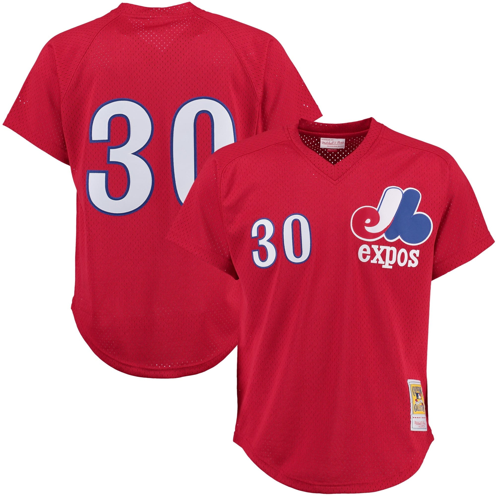 Tim Raines Montreal Expos Mitchell And Ness Batting Practice Jersey - Red Official Team Jersey Sports Fan Apparel Official MLB Team Jersey Baseball