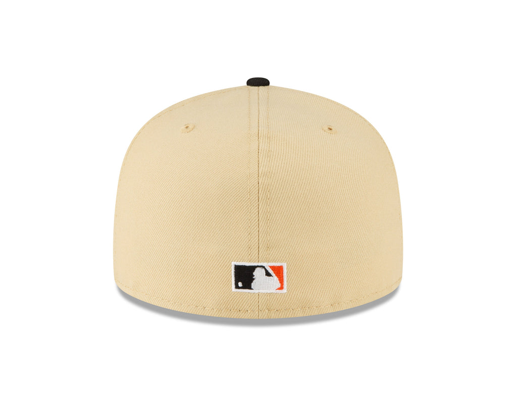 Men s Baltimore Orioles New Era Black Vegas Gold 59FIFTY Fitted Hat Official Team Hat Sports Fan Cap Official MLB Team Hat Baseball Fan Cap