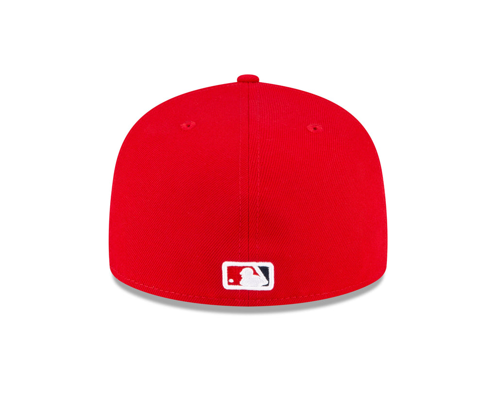 Men s Anaheim Angels New Era Red Game Authentic Collection On-Field 59FIFTY Fitted Hat Official Team Hat Sports Fan Cap Official MLB Team Hat