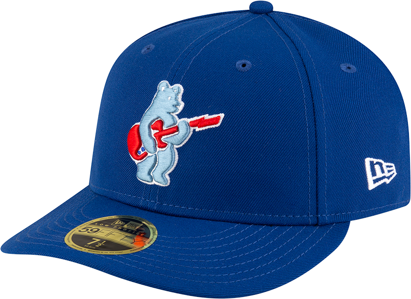 Men s Chicago Cubs New Era Royal Alternate Low Profile Guitar Bear BP 59FIFTY Fitted Hat Official Team Hat Sports Fan Cap Official MLB Team Hat