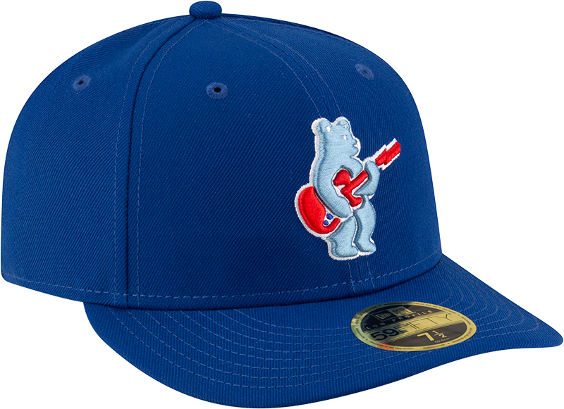 Men s Chicago Cubs New Era Royal Alternate Low Profile Guitar Bear BP 59FIFTY Fitted Hat Official Team Hat Sports Fan Cap Official MLB Team Hat