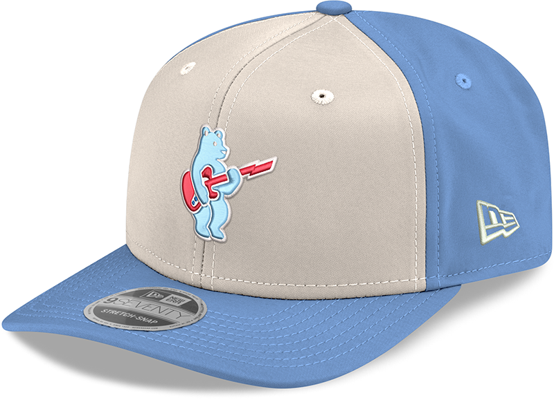 Chicago Cubs New Era Guitar Bear Sweet Home Chicago Alternate 2 Sky Blue 9SEVENTY Trucker Hat Official Team Hat Sports Fan Cap Official MLB Team Hat