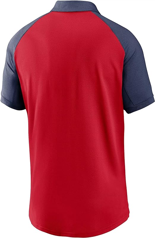 Nike Men s Boston Red Sox Red Dri-FIT Legacy Raglan Polo Official Sports Fan Gear Popular Style Baseball Fan Gear