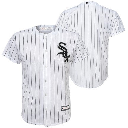 Youth MLB Branded Chicago White Sox Blank White Home Cool Base Jersey Official Team Jersey Sports Fan Apparel Official MLB Team Jersey Baseball Fan