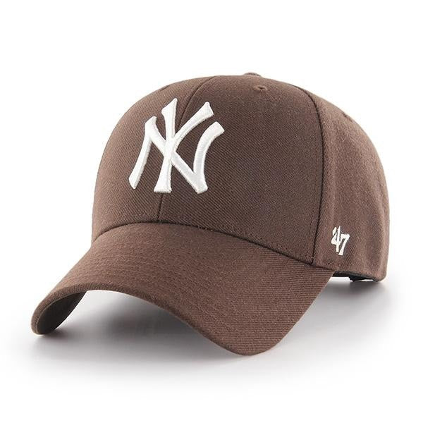 New York Yankees MLB Brown 47 MVP Snapback Official Team Hat Sports Fan Cap Official MLB Team Hat Baseball Fan Cap