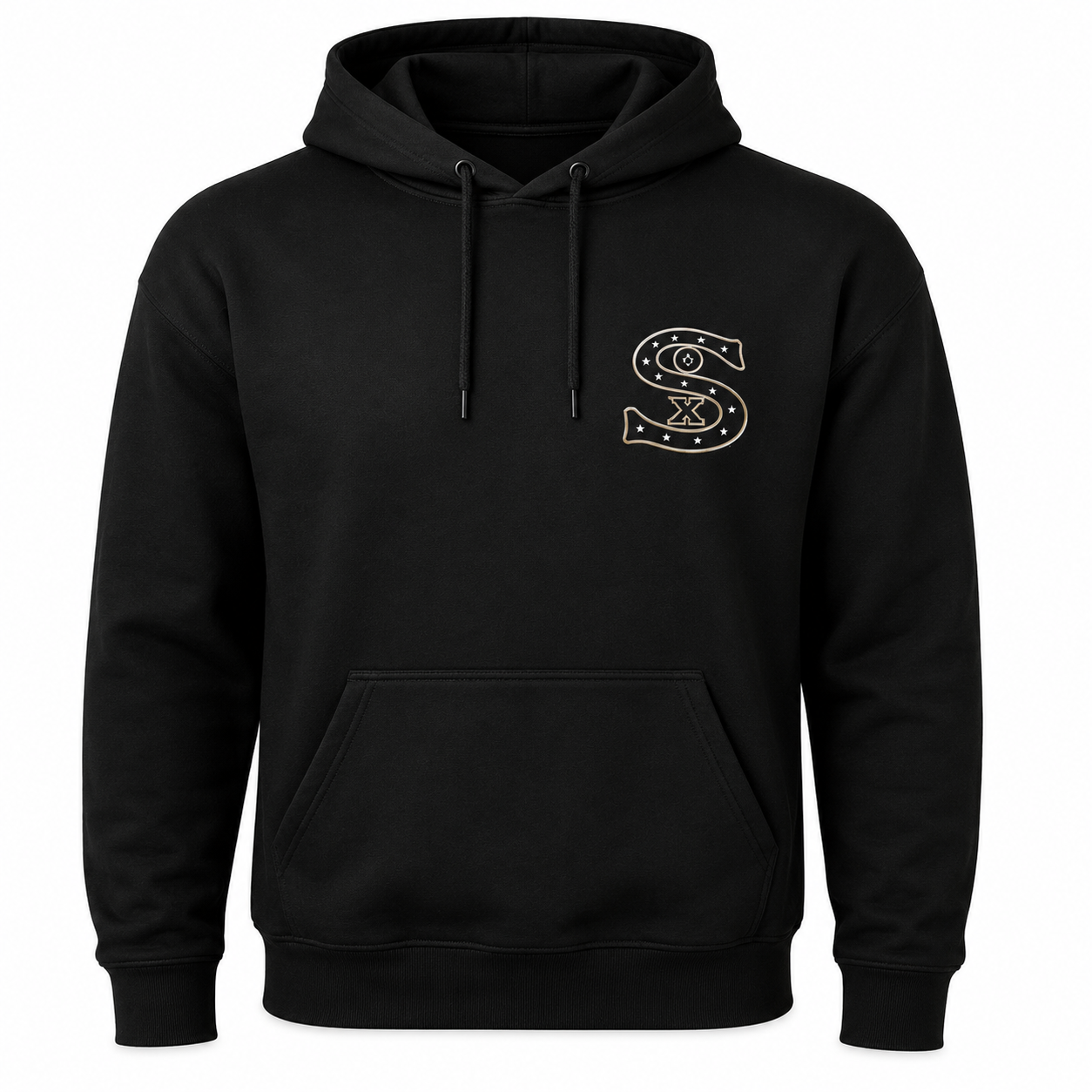 Mens Chicago White Sox New Era Black Cooperstown Collection 1917 Logo Hoodie Comfort Hoodie Baseball Fan Apparel