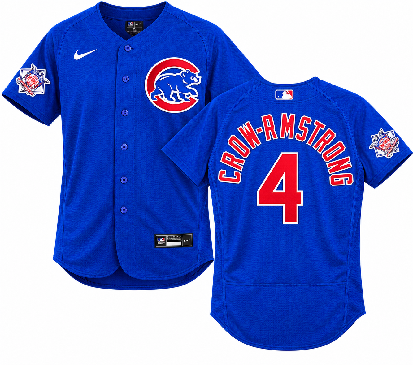 Men s Chicago Cubs Pete Crow-Armstrong Nike Alternate Royal Blue Authentic Player Jersey Official Team Jersey Sports Fan Apparel Official MLB Team