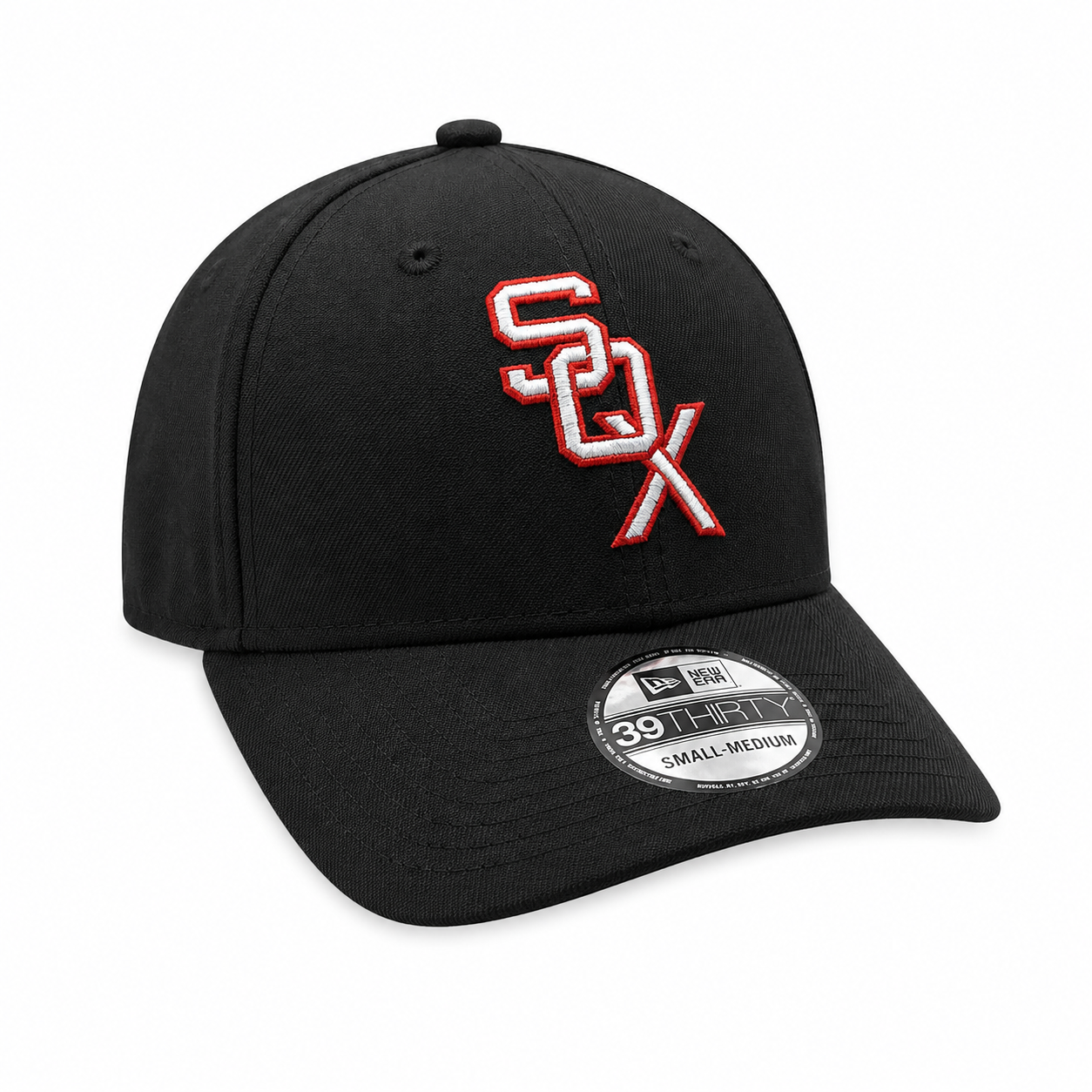 Chicago White Sox 1959 Cooperstown Classics Black 39THIRTY Flex Fit New Era Hat Official Team Hat Sports Fan Cap Official MLB Team Hat Baseball Fan