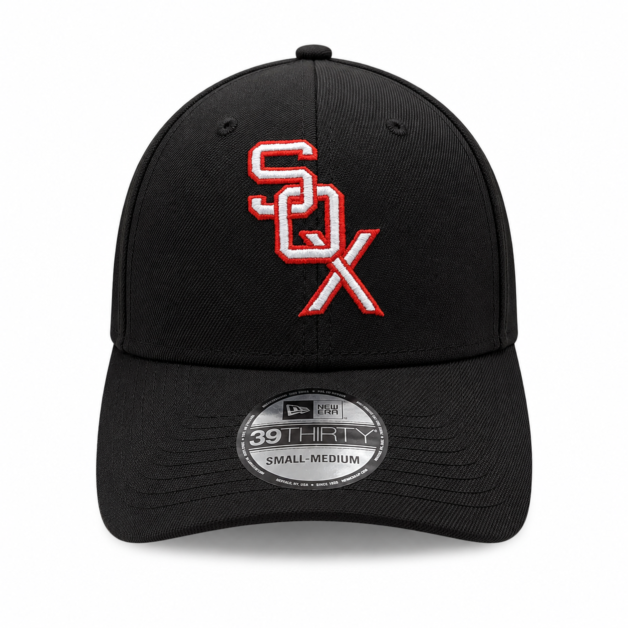 Chicago White Sox 1959 Cooperstown Classics Black 39THIRTY Flex Fit New Era Hat Official Team Hat Sports Fan Cap Official MLB Team Hat Baseball Fan