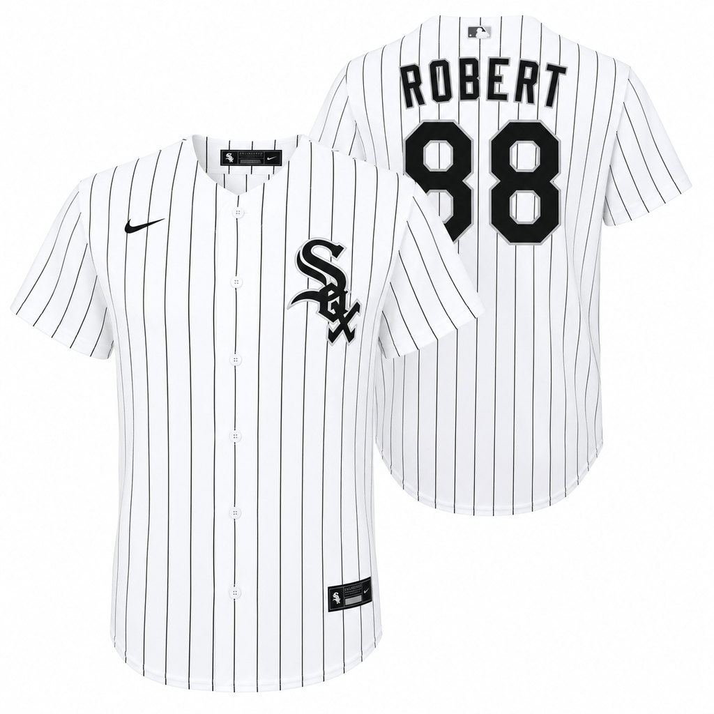 Youth Luis Robert Chicago White Sox White Home Nike Replica Jersey Official Team Jersey Sports Fan Apparel Official MLB Team Jersey Baseball Fan