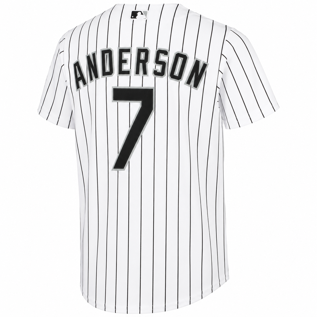 Youth Chicago White Sox Tim Anderson Nike White Home Replica Player Jersey Official Team Jersey Sports Fan Apparel Official MLB Team Jersey Baseball