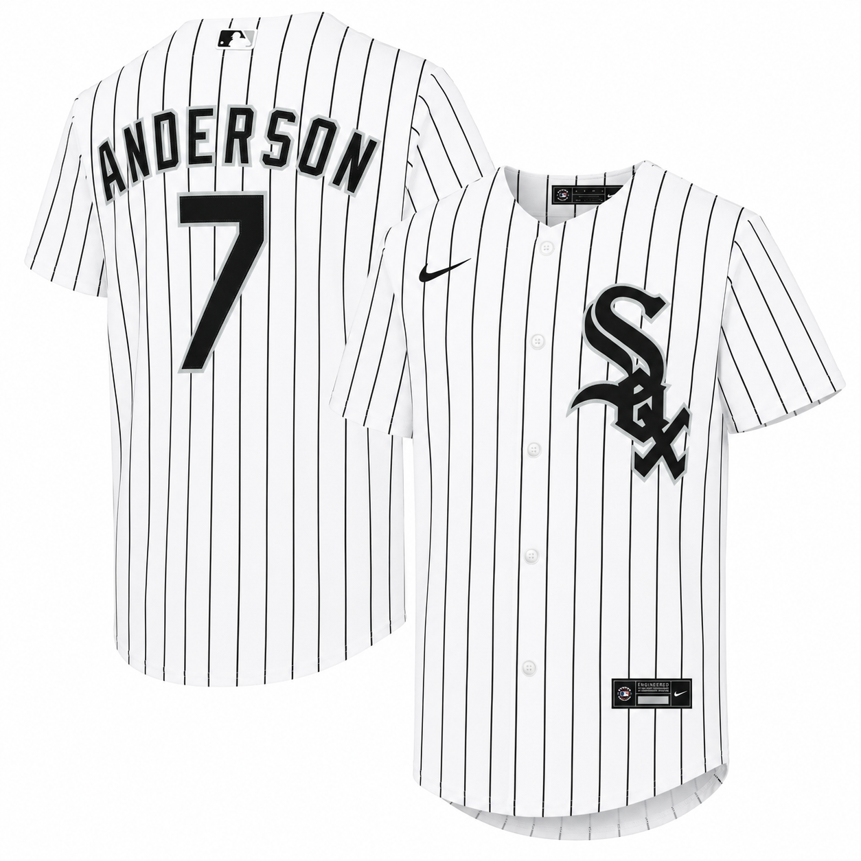 Youth Chicago White Sox Tim Anderson Nike White Home Replica Player Jersey Official Team Jersey Sports Fan Apparel Official MLB Team Jersey Baseball