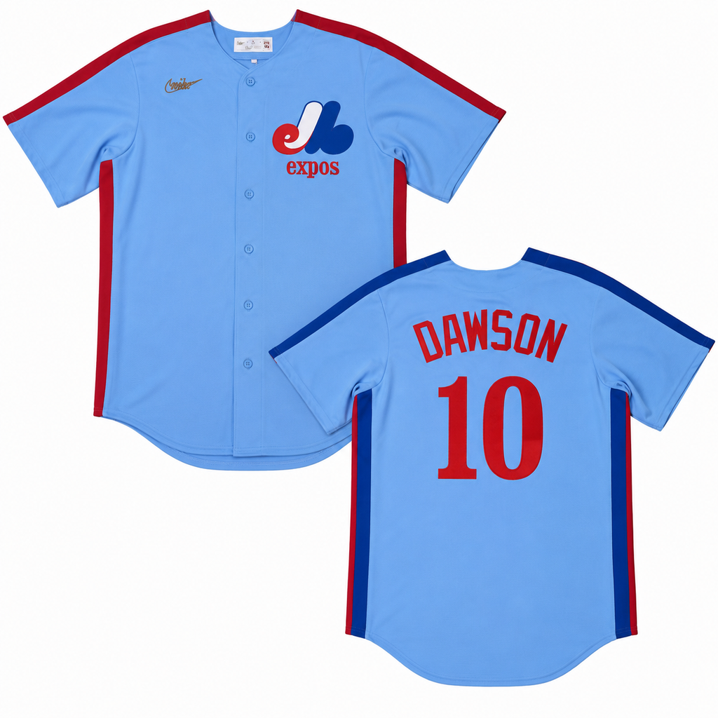 Men s Montreal Expos Andre Dawson Nike Light Blue Road Cooperstown Collection Premium Team Jersey Official Team Jersey Sports Fan Apparel Official