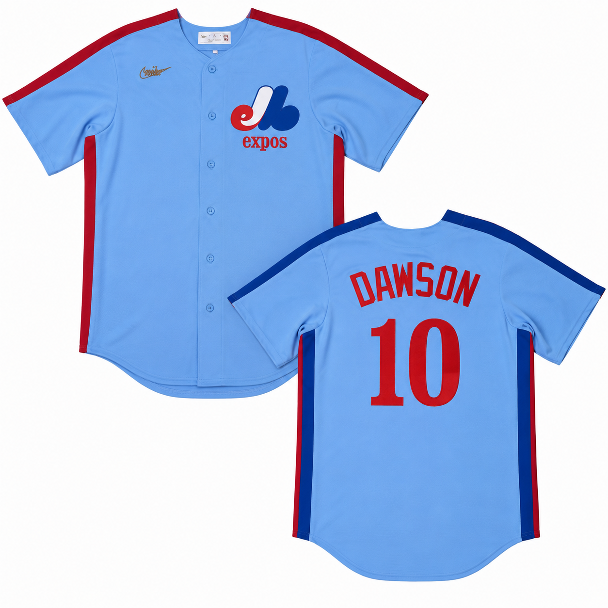 Men s Montreal Expos Andre Dawson Nike Light Blue Road Cooperstown Collection Premium Team Jersey Official Team Jersey Sports Fan Apparel Official