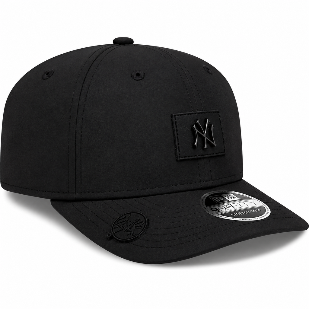 New York Yankees New Era 2026 Clubhouse 9SEVENTY Stretch Snap Adjustable Hat-Black Tonal Official Team Hat Sports Fan Cap Official MLB Team Hat