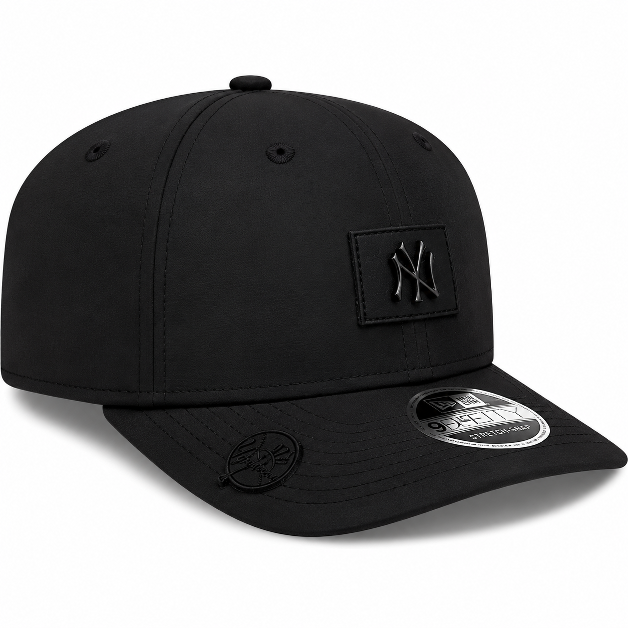 New York Yankees New Era 2026 Clubhouse 9SEVENTY Stretch Snap Adjustable Hat-Black Tonal Official Team Hat Sports Fan Cap Official MLB Team Hat