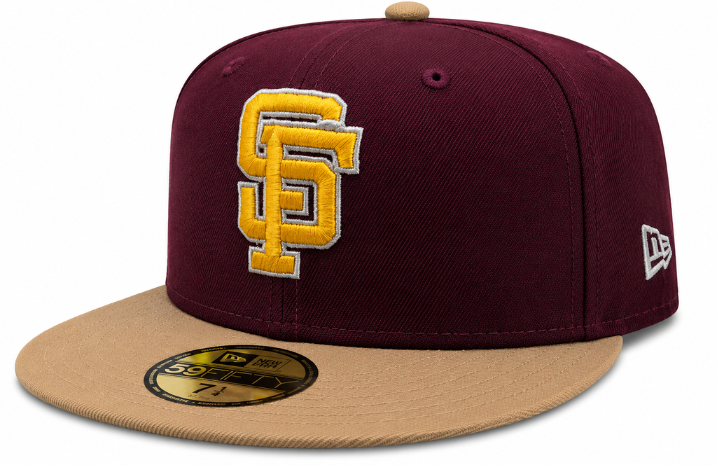 San Francisco Giants New Era Rock Pack 2 Tone Master of Puppets Inspired 59FIFTY Fitted Hat Official Team Hat Sports Fan Cap Official MLB Team Hat