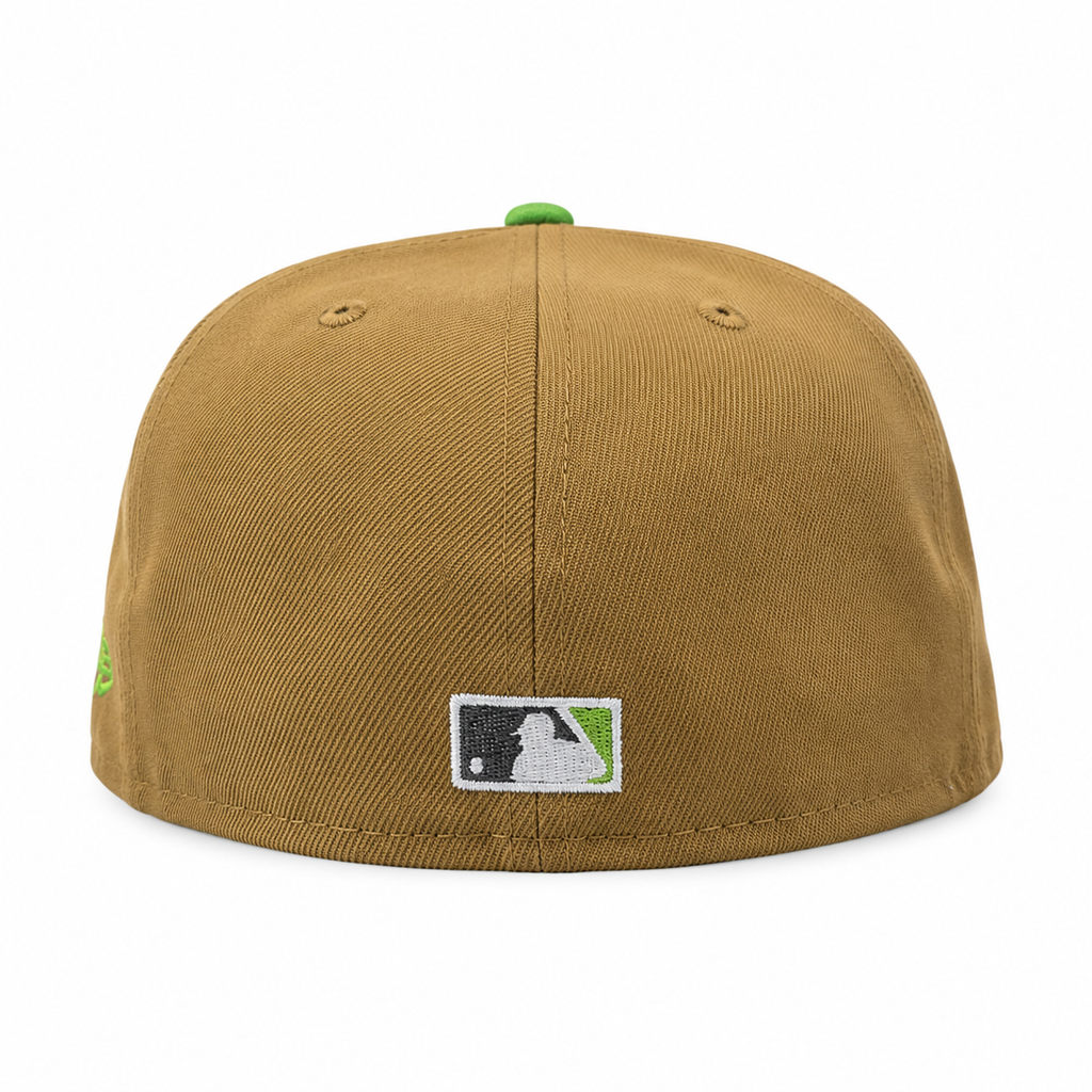 Detroit Tigers New Era Wheat Lime Cooper 59FIFTY Fitted Hat Official Team Hat Sports Fan Cap Official MLB Team Hat Baseball Fan Cap