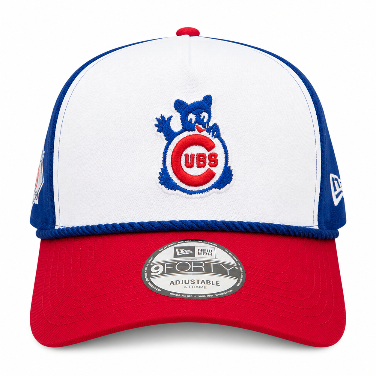 Chicago Cubs New Era Blue A-Frame 150th Anniversary Rope Waving Bear 9FIFTY Snapback Hat Official Team Hat Sports Fan Cap Official MLB Team Hat