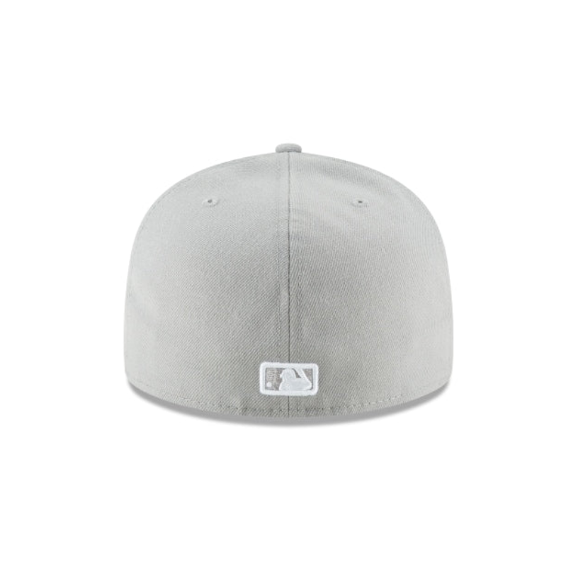 Los Angeles Dodgers MLB League Essential 59FIFTY Fitted New Era Gray White Official Team Hat Sports Fan Cap Official MLB Team Hat Baseball Fan Cap