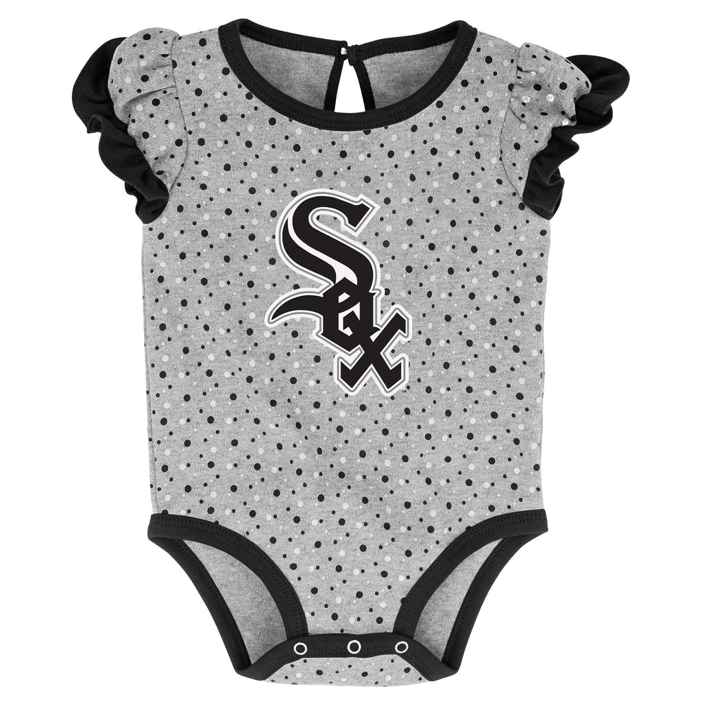 Infant Girls Mlb Chicago White Sox Scream And Shout Short Sleeve 2 Pack Creeper Set Popular Style Baseball Fan Gear
