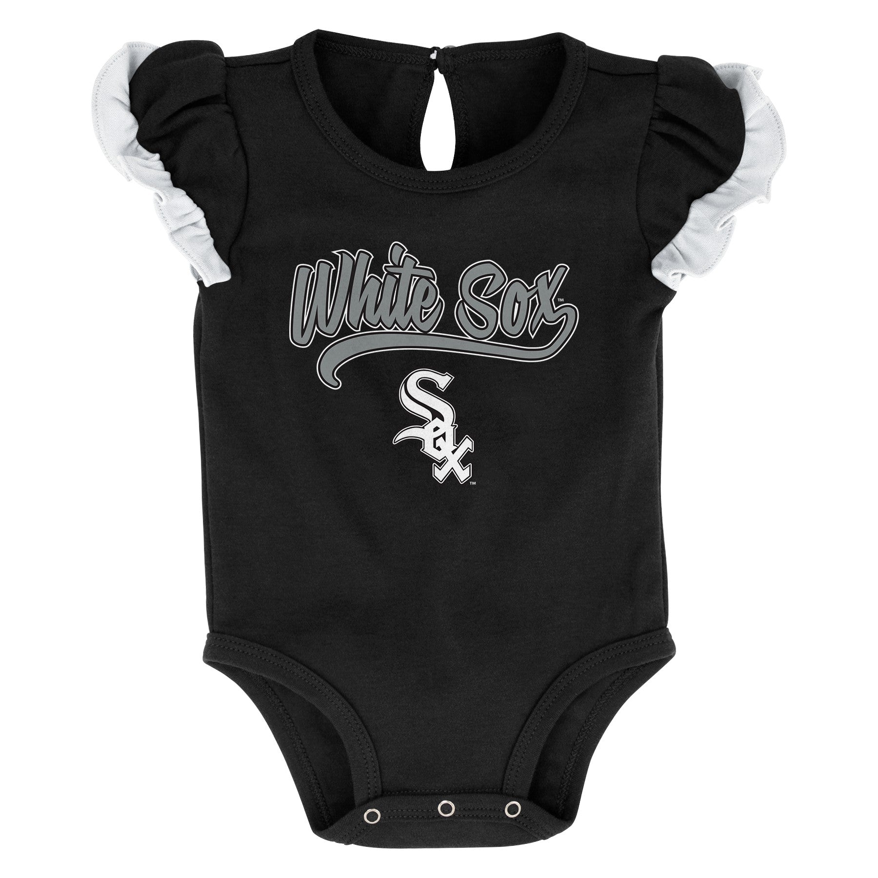 Infant Girls Mlb Chicago White Sox Scream And Shout Short Sleeve 2 Pack Creeper Set Popular Style Baseball Fan Gear